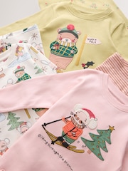 Pink/Green Snuggle Pyjamas 3 Pack (9mths-12yrs) - Image 7 of 7