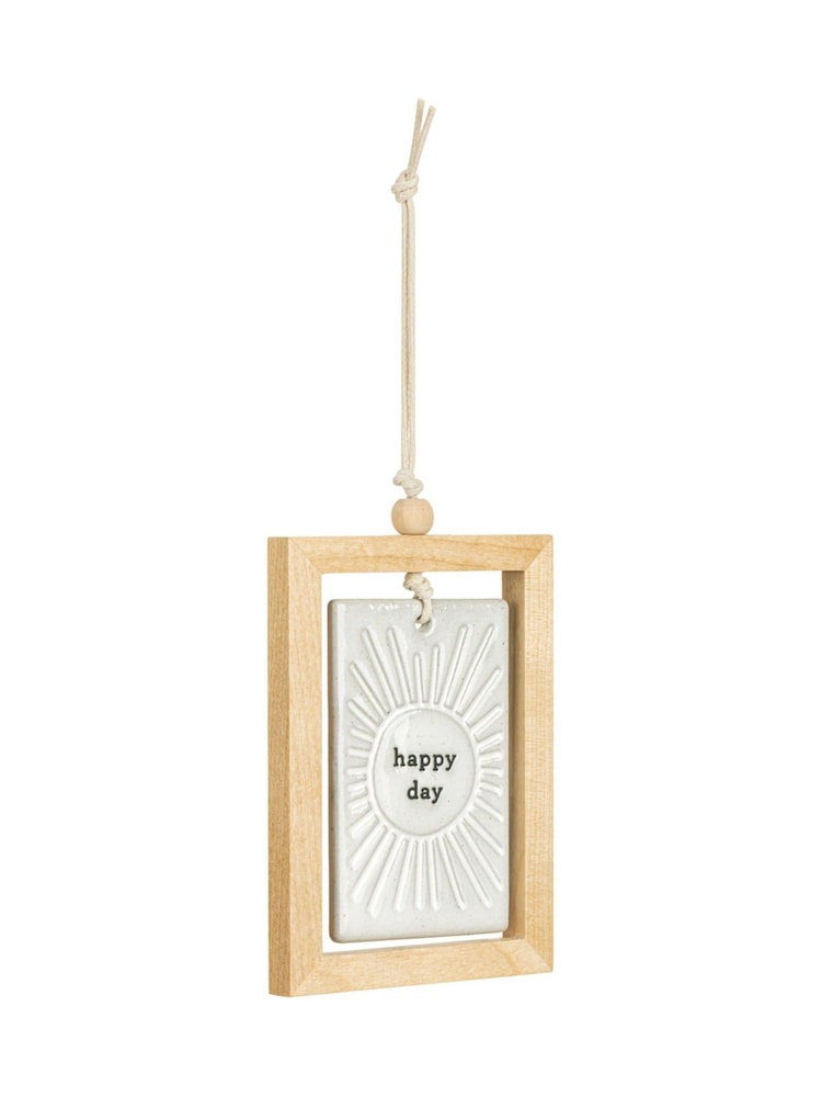 Widdop Stone Happy Day Hanging Plaque 3" x 4.5 - Image 1 of 4 Widdop Stone Happy Day Hanging Plaque 3" x 4.5 - Image 1 of 4