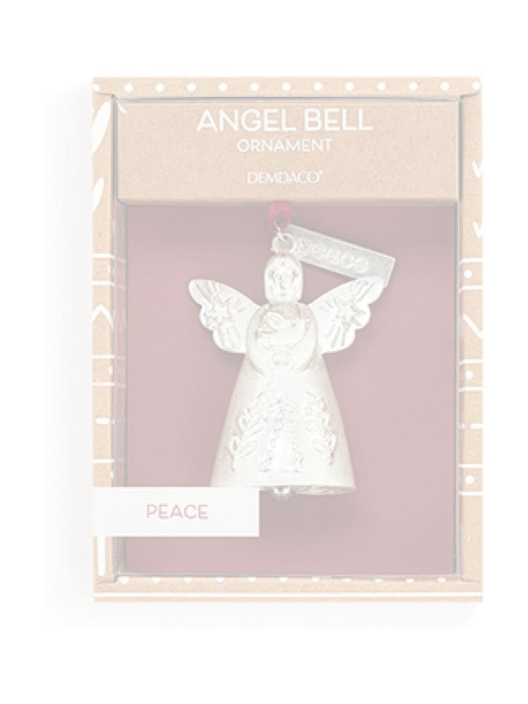 Widdop Silver Peace Mini Angel Bell Metal Ornament - 4.5 x 5in - Image 5 of 5 Widdop Silver Peace Mini Angel Bell Metal Ornament - 4.5 x 5in - Image 5 of 5