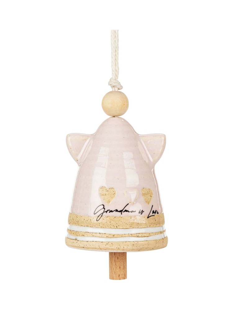 Widdop Blush Pink Grandma Mini Angel Bell - Image 1 of 3