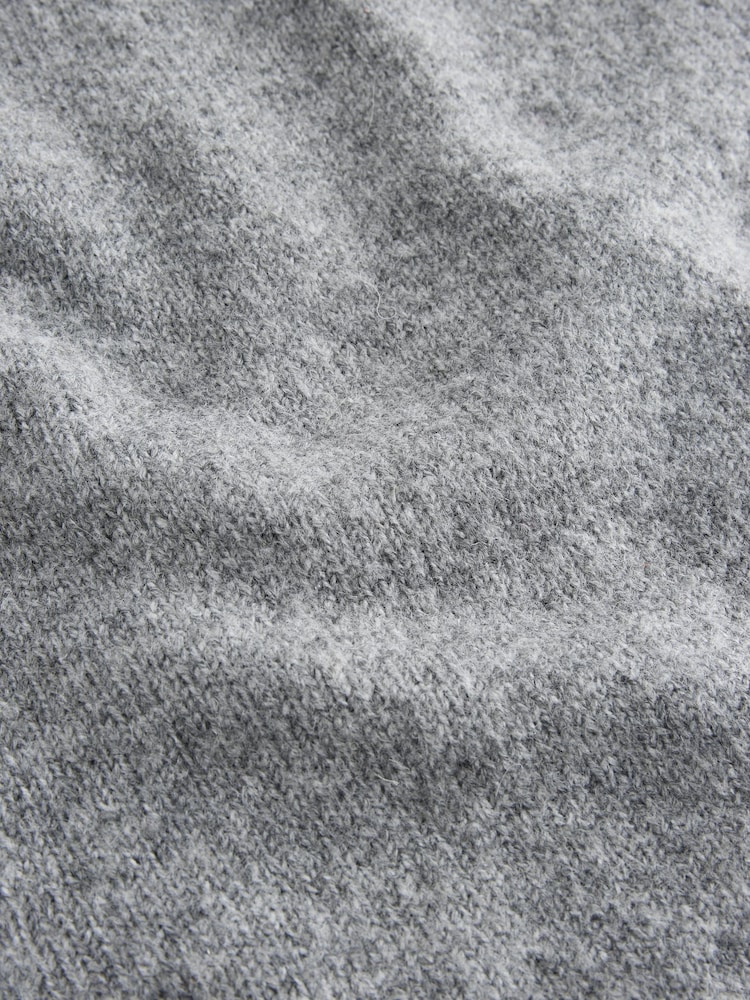Grey Hooded Knitted Snood - Image 2 of 3