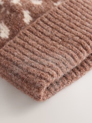Brown Deer Beanie Hat - Image 4 of 5