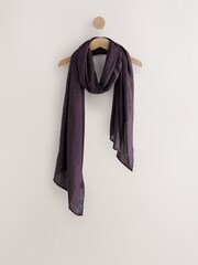 Burgundy Red Sequin Detail Lightweight Shawl - Image 3 of 5