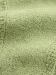 Green Knitted Heavyweight Triangle Scarf - Image 3 of 3