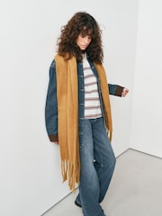 Mustard/Yellow Blanket - ভারী কম্বল স্কার্ফ - 3এর মধ্যে 2 ছবি