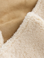Tan Brown Heavyweight Borg Scarf - Image 3 of 3