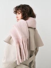 Pink Blanket Heavyweight Fringe Scarf - Image 3 of 6