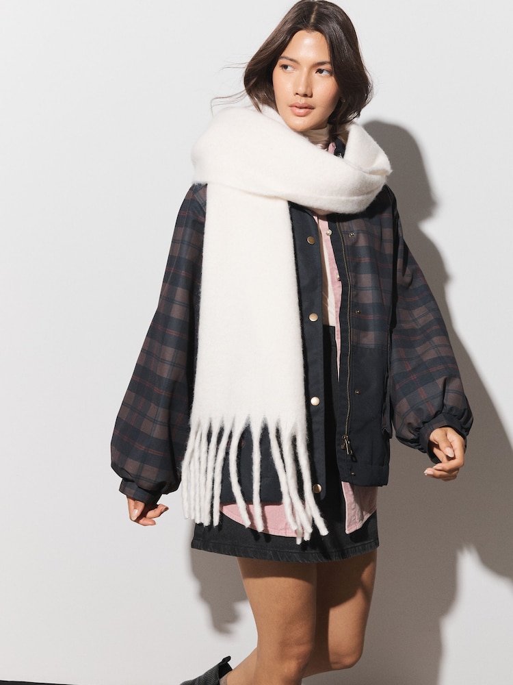 Cream Heavyweight Blanket Scarf - Image 1 of 5