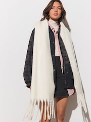 Cream Heavyweight Blanket Scarf - Image 2 of 5