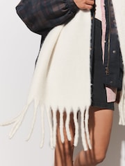 Cream Heavyweight Blanket Scarf - Image 4 of 5