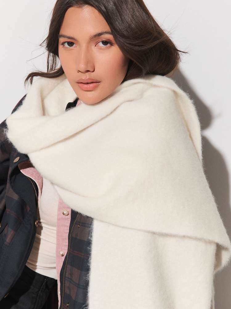 Cream Heavyweight Blanket Scarf - Image 5 of 5