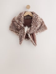 Animal/Deer - Heavyweight Fur Scarf - 6суретінің 4 суреті