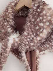 Animal/Deer - Heavyweight Fur Scarf - 6суретінің 5 суреті