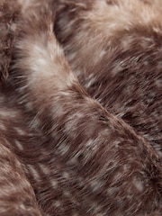 Animal/Deer - Heavyweight Fur Scarf - 6суретінің 6 суреті