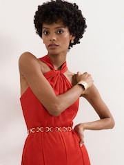 Phase Eight Orange Kirsten Jumpsuit - Image 5 of 7