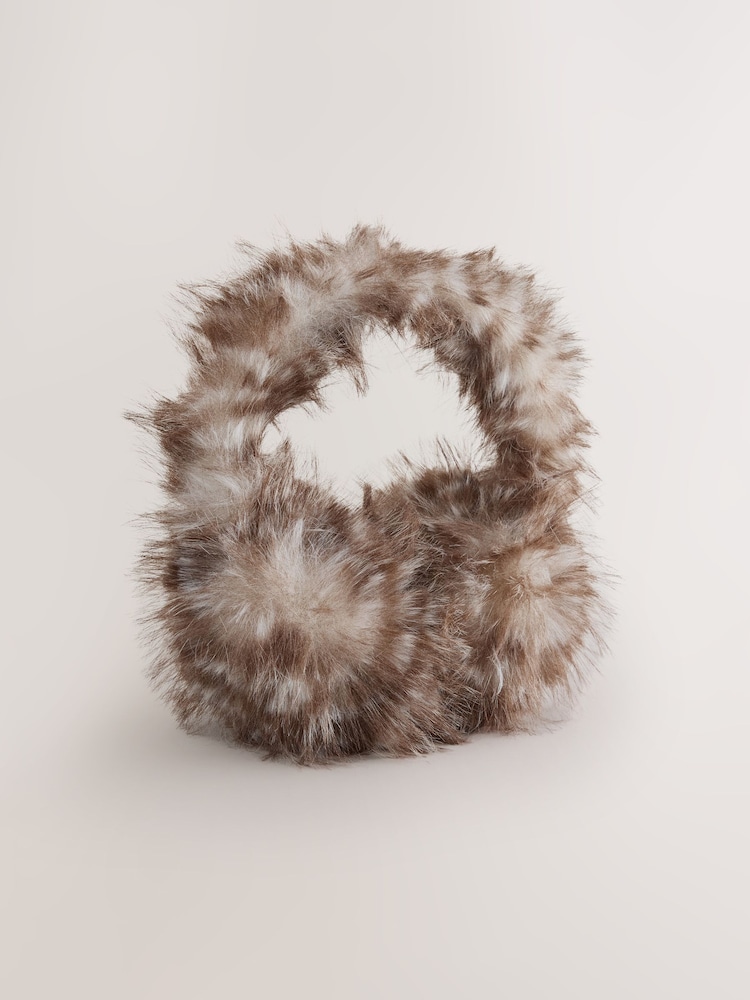 Animal/Deer Print Fur Earmuff Hair Accessories - Image 1 of 3