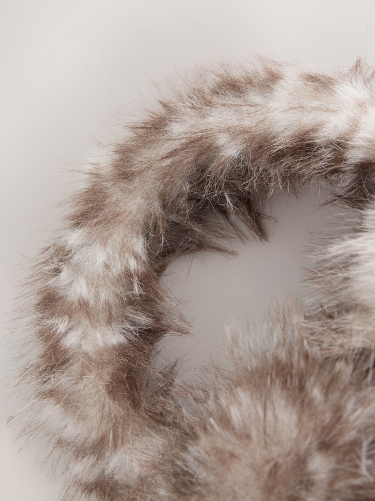 Animal/Deer Print Fur Earmuff Hair Accessories - Image 3 of 3