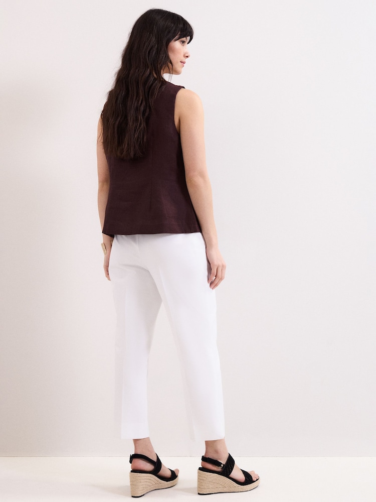 Phase Eight White Miah White Trousers - Image 2 of 6