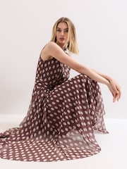 Phase Eight Brown Petite Lucinda Dress - Image 7 of 7