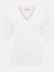 Phase Eight Cream Lilo Textured Top - Image 6 of 6