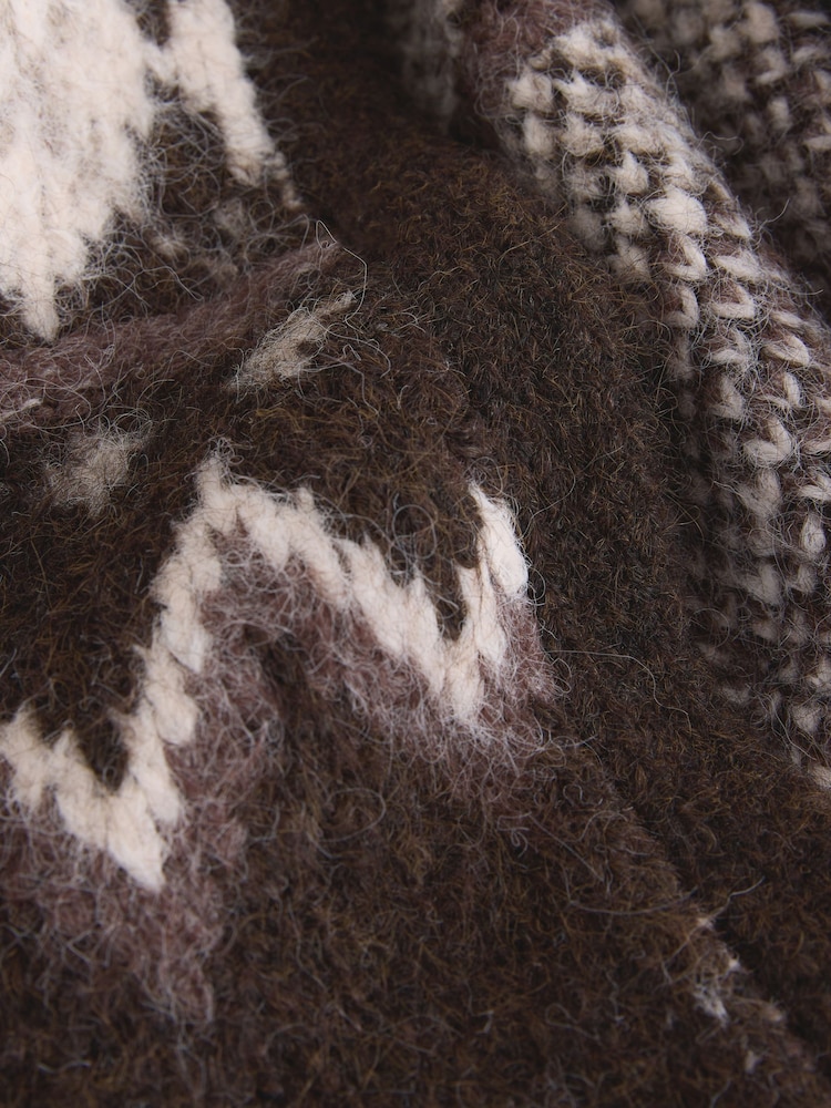 Multi Fairisle Print - Cardigã para sair por cima - Imagem 2 de 3 Multi Fairisle Print - Cardigã para sair por cima - Imagem 2 de 3