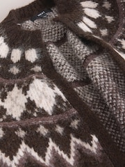 Multi Fairisle Print - Cardigã para sair por cima - Imagem 3 de 3