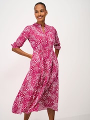 Crew Clothing Pink Savannah Cotton-Viscose Dress - Image 3 of 5