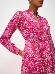 Crew Clothing Pink Savannah Cotton-Viscose Dress - Image 4 of 5