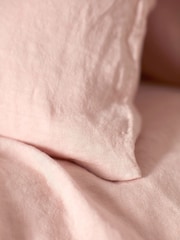 Secret Linen Store Blush Pink Linen Pillowcase - Image 2 of 4