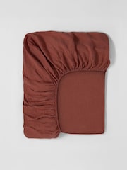 Secret Linen Store Conker Fitted Sheet - Image 2 of 2