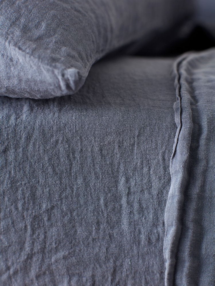 Secret Linen Store French Blue Fitted Sheet - Image 1 of 3