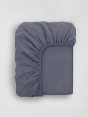 Secret Linen Store French Blue Fitted Sheet - Image 3 of 3