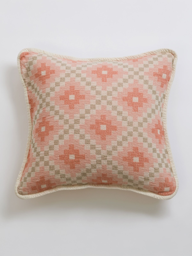 Secret Linen Store Pink Lally Cushion Cover - Image 3 of 3