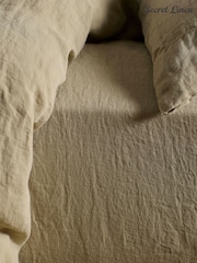Secret Linen Store Soft Sage Fitted Sheet - Image 1 of 2