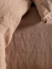 Secret Linen Store Almond 100% Linen Duvet Cover - Image 2 of 4