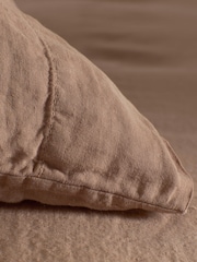 Secret Linen Store Almond 100% Linen Duvet Cover - Image 3 of 4