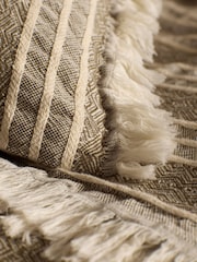 Secret Linen Store Khaki Arlo Stripe Cushion Cover - Image 2 of 3