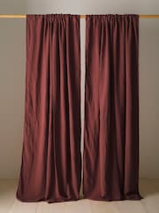 ستائر مفردة بعروة علوية من الكتان من Secret Linen Store - صورة 1 من 1