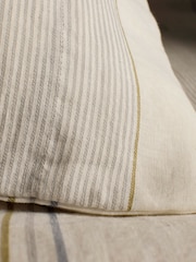 Secret Linen Store Cream and Blue Sophie Stripe Linen Pillowcase - Image 1 of 3