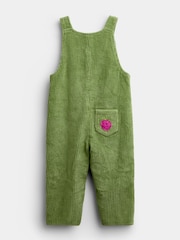 Jojo Maman Bébé Green Vegetable Appliqué Dungaree Set - Image 3 of 6