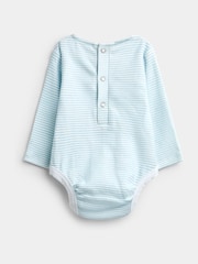 Jojo Maman Bébé Navy Blue Peter Rabbit™ Embroidered Dungaree & Bodysuit Set - Image 7 of 8