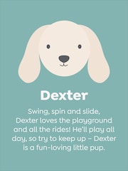 JoJo Maman Bébé Dexter Dog Small Soft Toy Plushie - Image 4 of 4