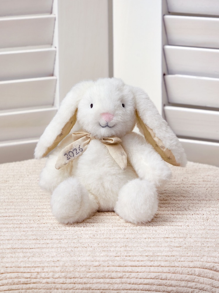 JoJo Maman Bébé Born in 2026 Bunny White Soft Plush Toy - Image 1 of 4 JoJo Maman Bébé Born in 2026 Bunny White Soft Plush Toy - Image 1 of 4