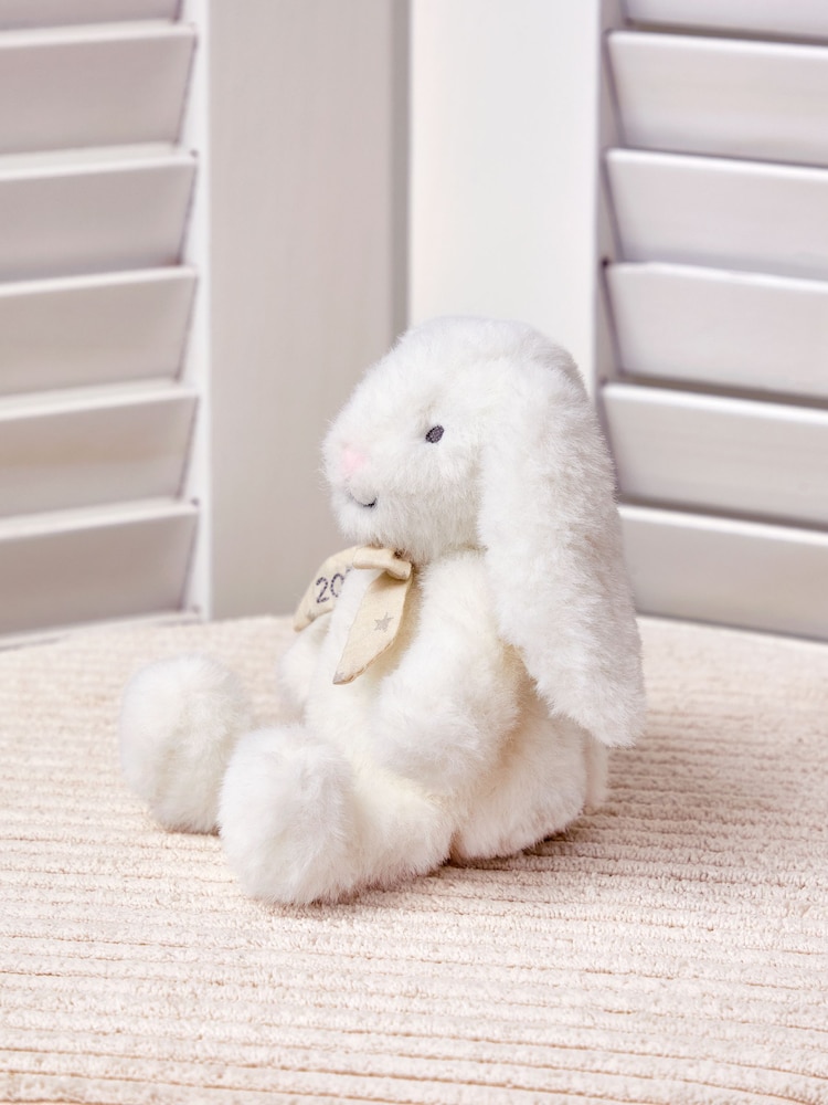 JoJo Maman Bébé Born in 2026 Bunny White Soft Plush Toy - Image 2 of 4 JoJo Maman Bébé Born in 2026 Bunny White Soft Plush Toy - Image 2 of 4