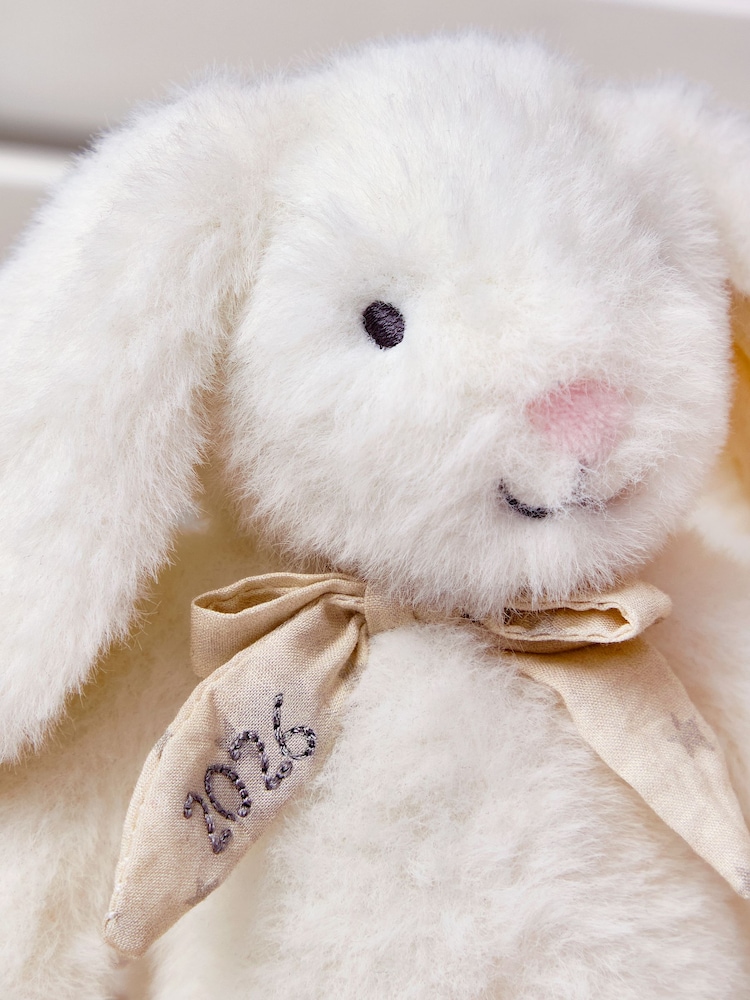 JoJo Maman Bébé Born in 2026 Bunny White Soft Plush Toy - Image 4 of 4 JoJo Maman Bébé Born in 2026 Bunny White Soft Plush Toy - Image 4 of 4
