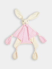 JoJo Maman Bébé Pink Stripe Bunny Comforter - Image 2 of 4
