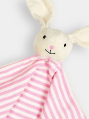 JoJo Maman Bébé Pink Stripe Bunny Comforter - Image 3 of 4