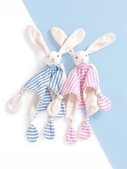 JoJo Maman Bébé Pink Stripe Bunny Comforter - Image 4 of 4