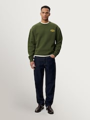 Les Deux Green Worldwide Back Graphic Sweatshirt - Image 3 of 6
