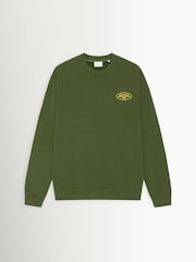 Les Deux Green Worldwide Back Graphic Sweatshirt - Image 5 of 6